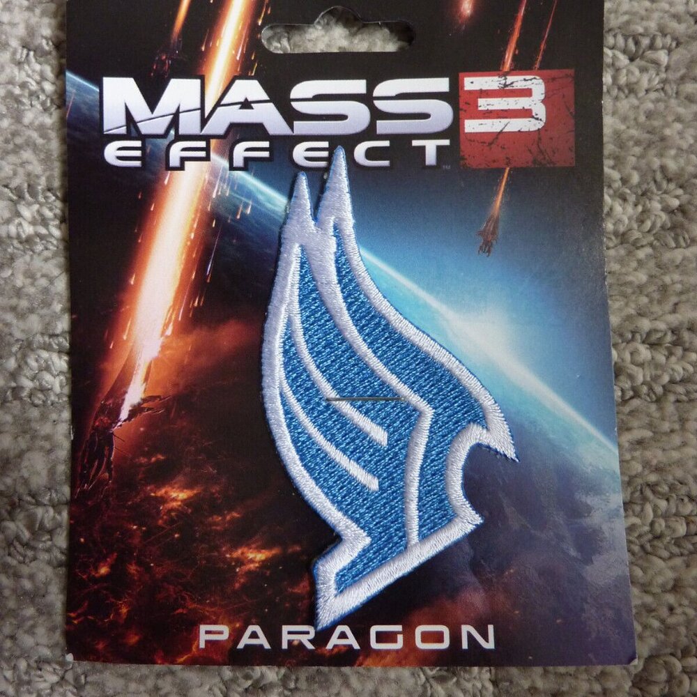 Official MASS EFFECT 3 Paragon embroidered patch 2012- brand new, never used